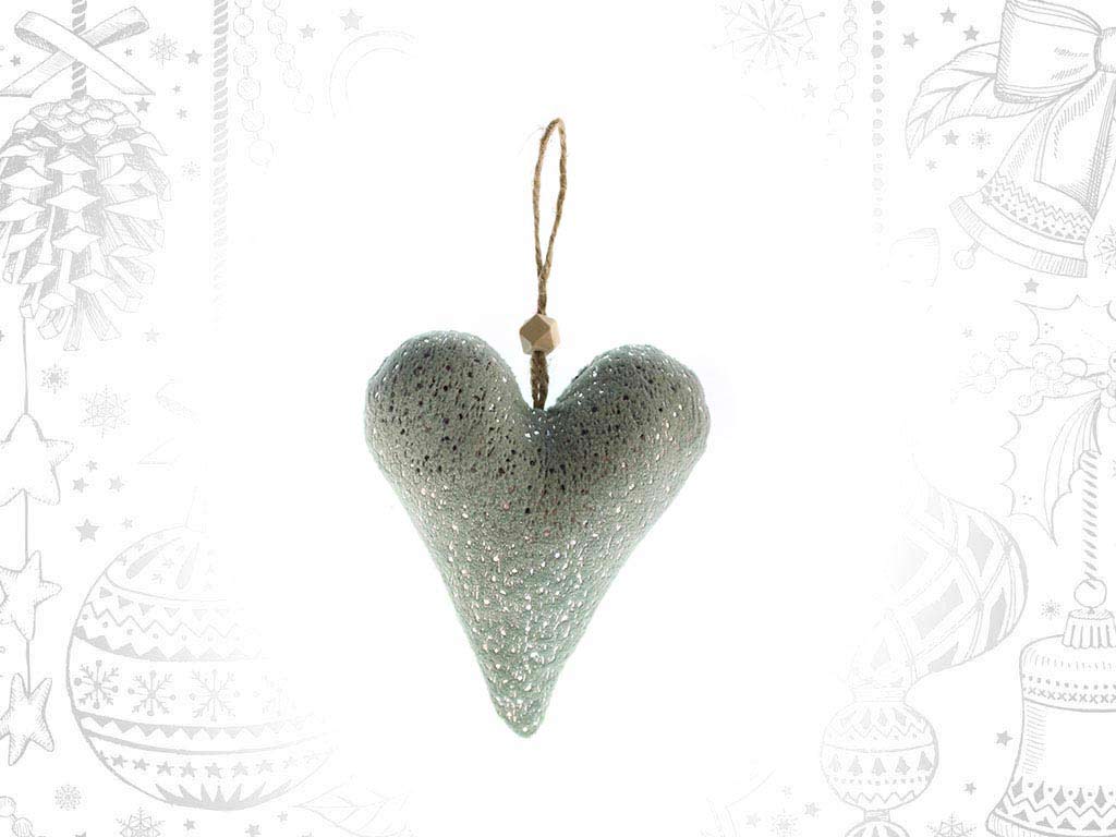 LARGE GREEN HEART ORNAMENT cod. 9318068