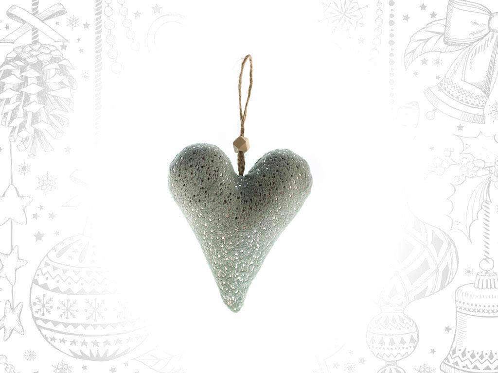 SMALL GREEN HEART ORNAMENT cod. 9318073