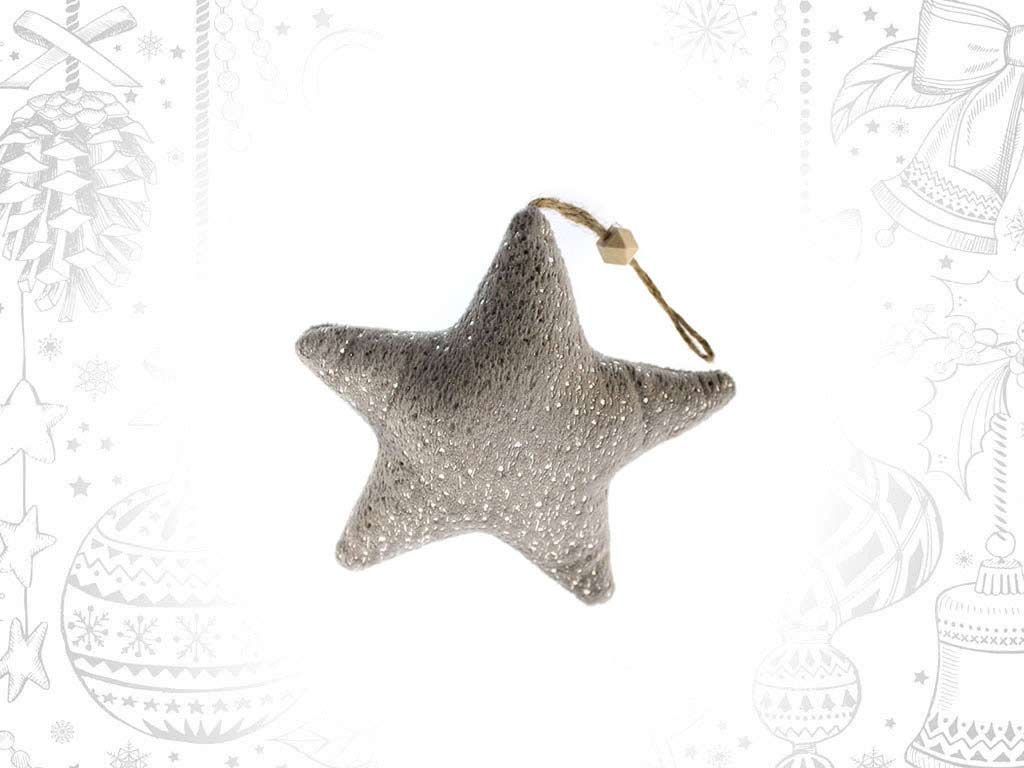 ORNAMENTO ESTRELA CINZENTO cod. 9318077