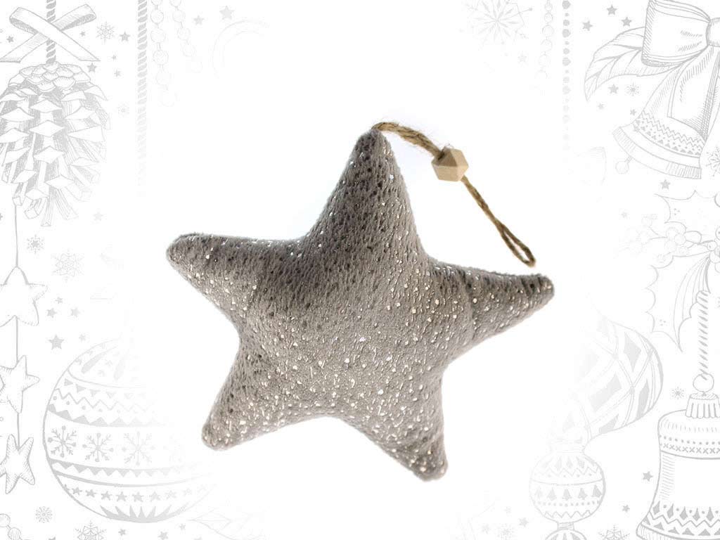 SMALL GREY STAR ORNAMENT cod. 9318080