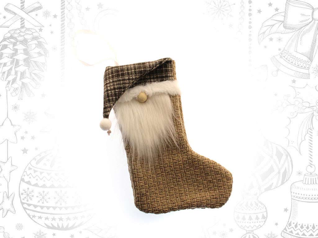 COLGANTE CALCETIN SANTA MARRON cod. 9318104