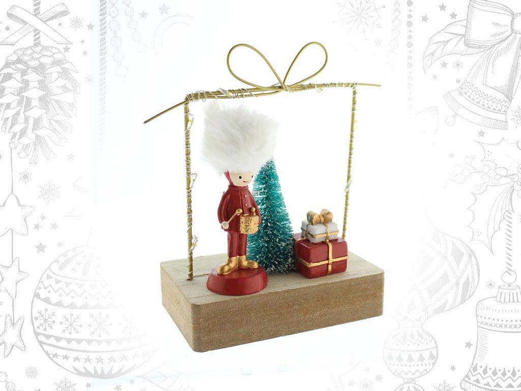 NI?O POLIRESINA ROJO REGALO C/LEDS cod. 9318136