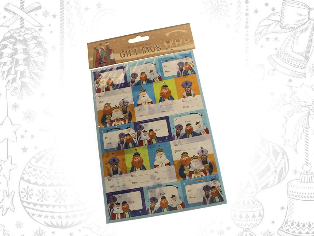 2 PCS. ASST. XMAS PRESENTS STICKERS cod. 9318394