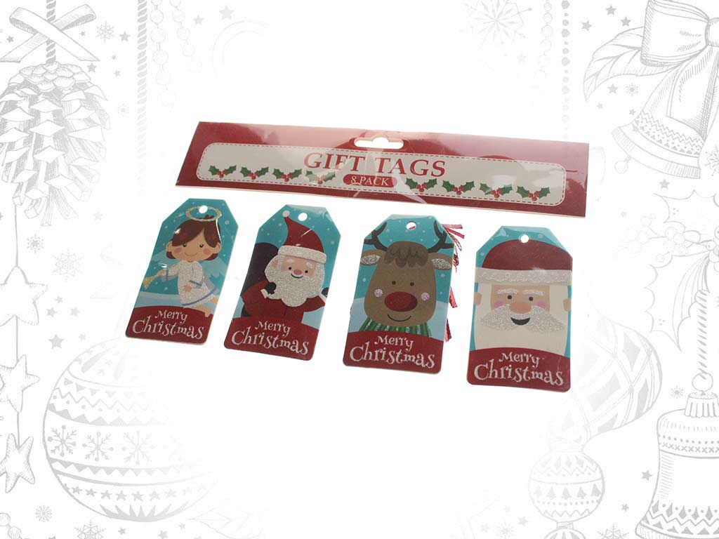 SET 8 PCS. ETIQUETTES CADEAUX cod. 9318404