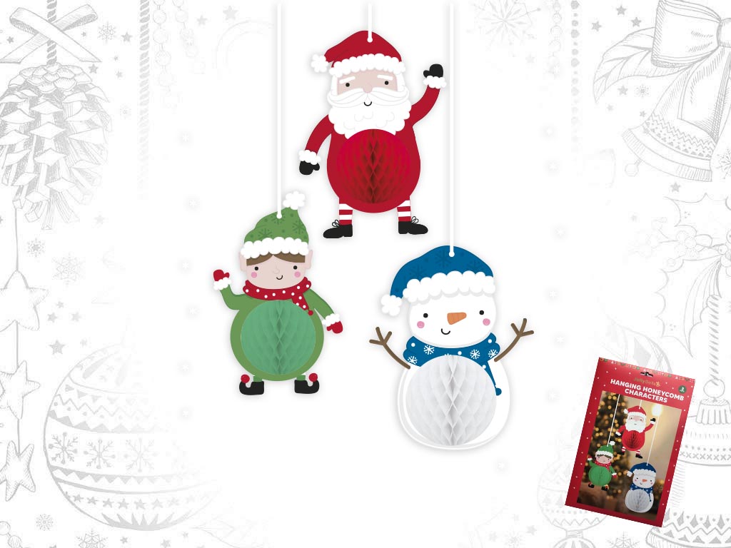 3-SET XMAS PAPER CHARMS cod. 9318700