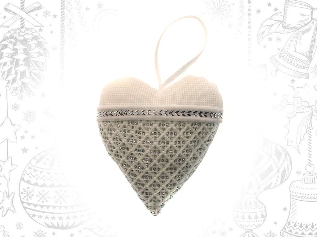 WHITE HEART ORNAMENT cod. 9318710