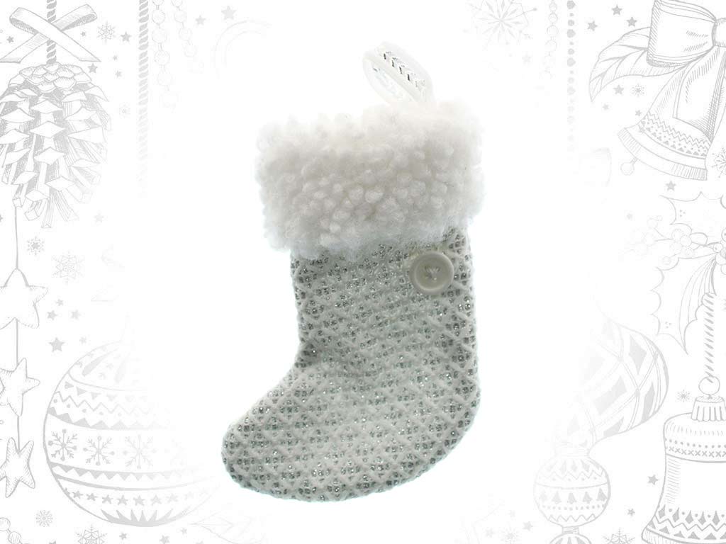 WHITE STOCKING ORNAMENT cod. 9318755