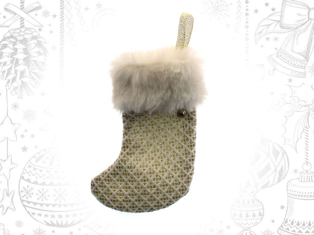 GOLDEN STOCKING ORNAMENT cod. 9318756