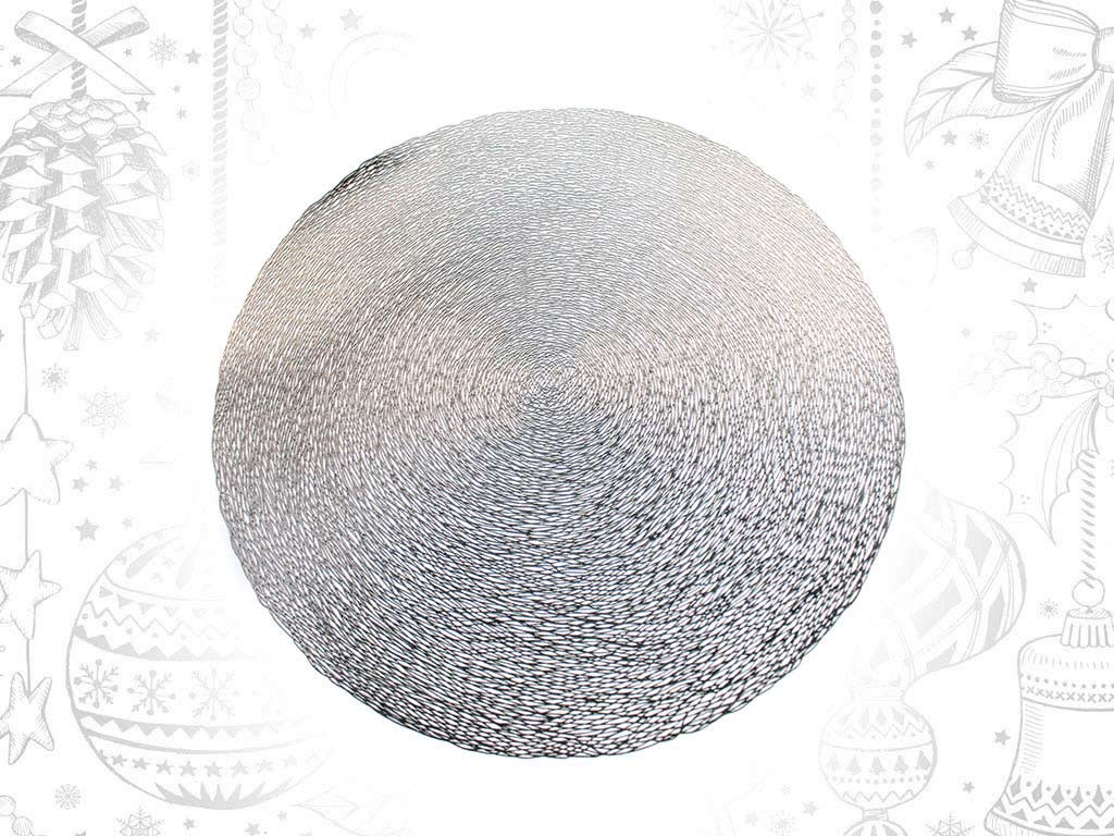 NAPPERON ROND ARGENT cod. 9318835