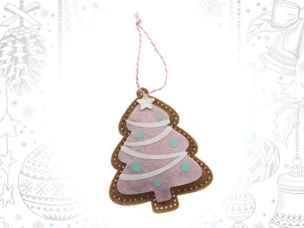 PINK TREE FELT ORNAMENT cod. 9318964