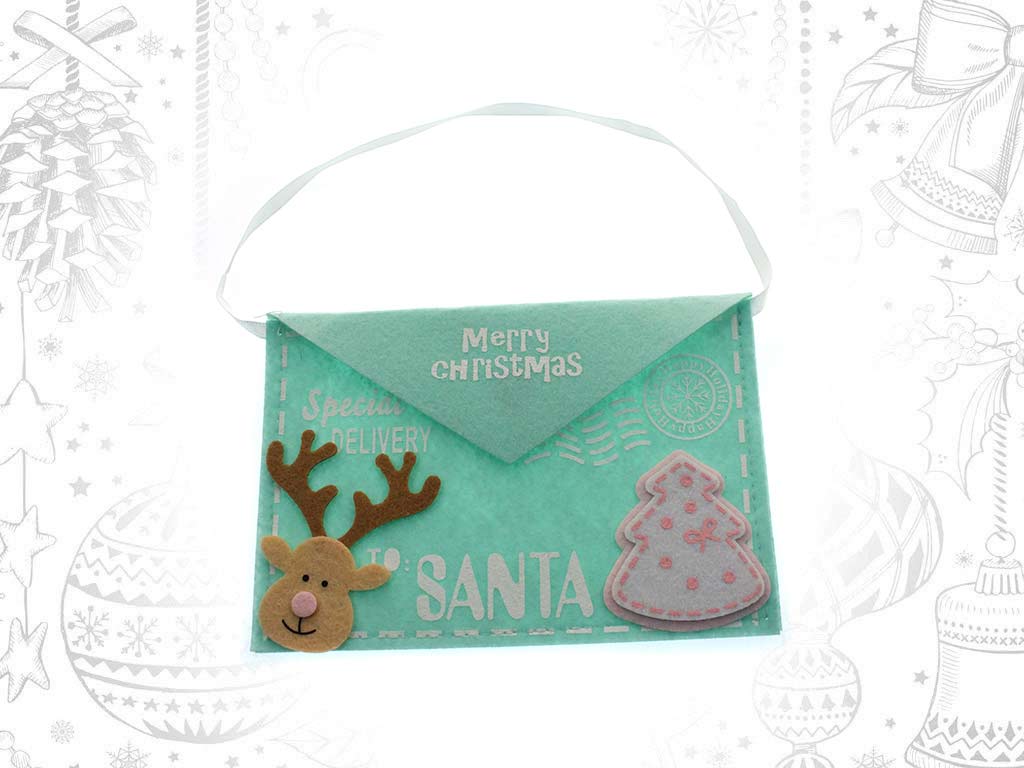 ORNAMENTO LETTERS TO SANTA RENNA VERDE cod. 9319011