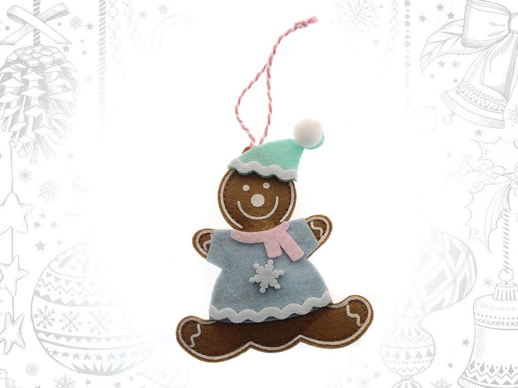 BLUE COOKIE FELT ORNAMENT cod. 9319023