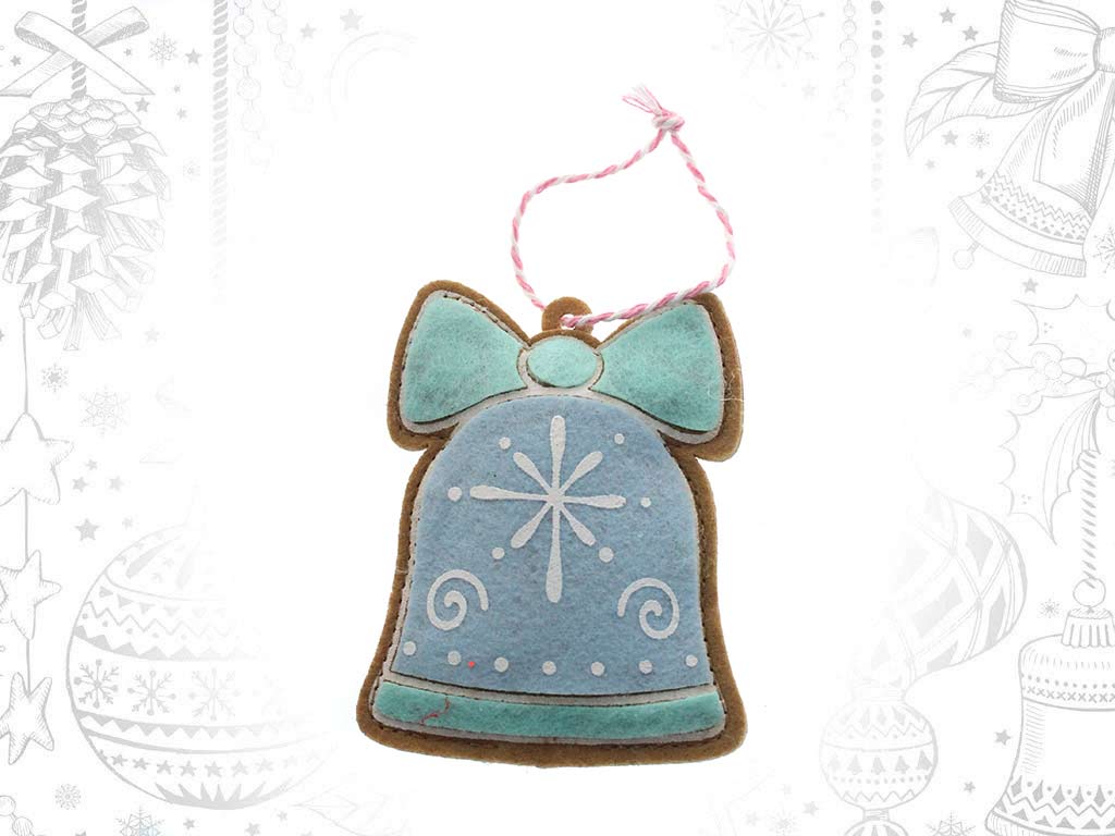 BLUE BELL FELT ORNAMENT cod. 9319031