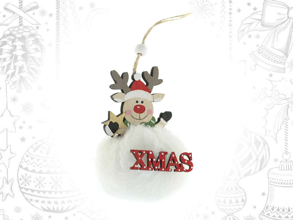 REINDEER BAUBLE ORNAMENT cod. 9319149