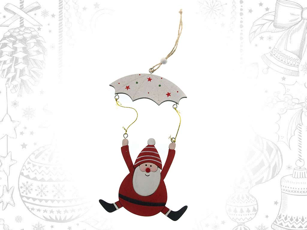 SANTA CLAUS PARACHUTE ORNAMENT cod. 9319153