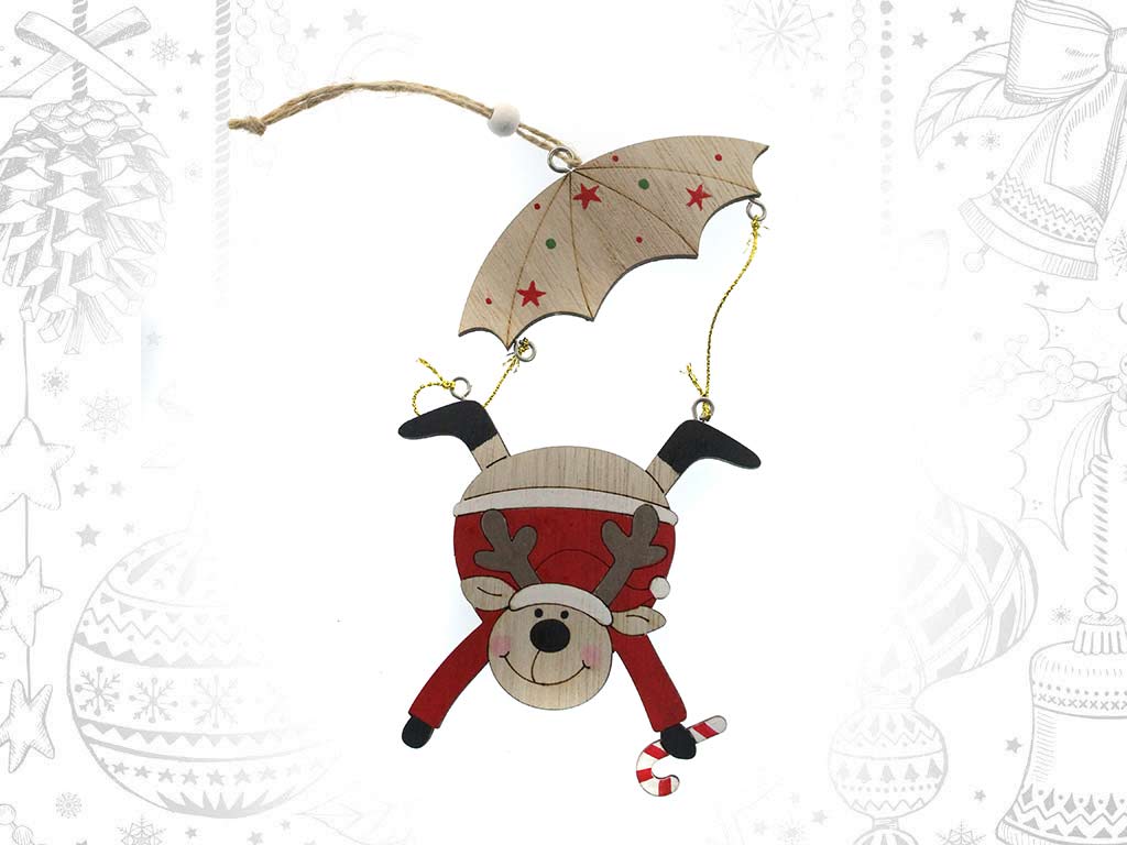 REINDEER PARACHUTE ORNAMENT cod. 9319154