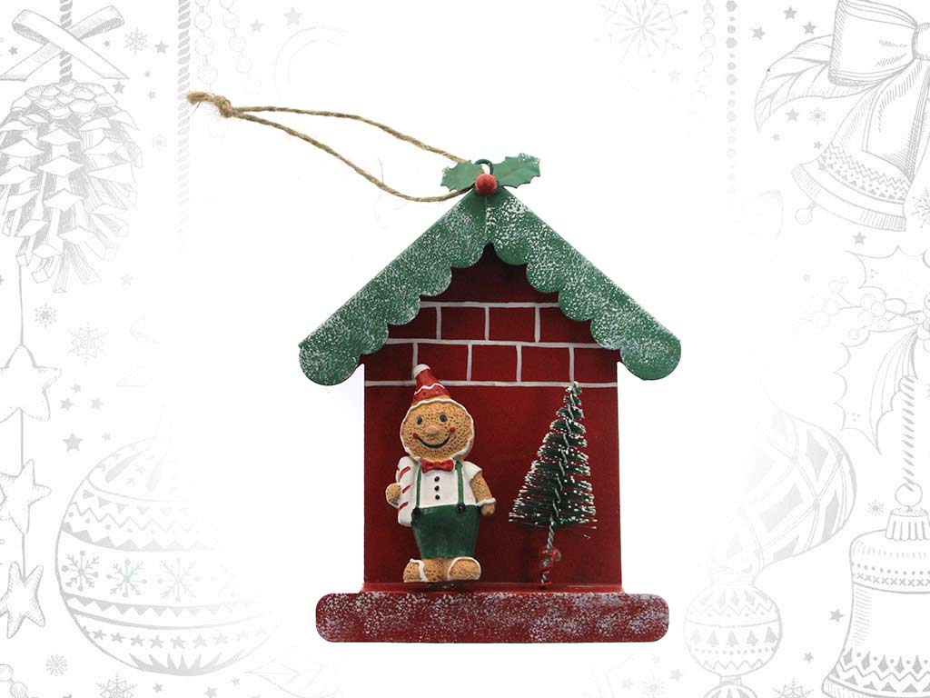 RED HOUSE COOKIES ORNAMENT cod. 9319206