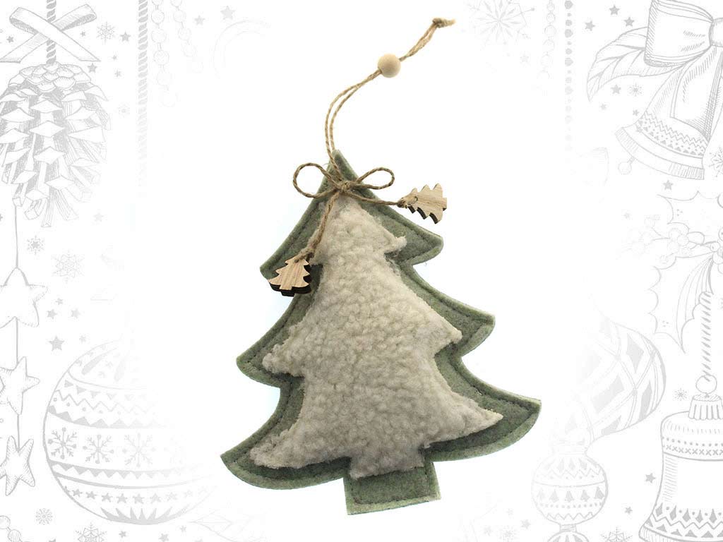 WHITE/GREEN TREE ORNAMENT cod. 9319228