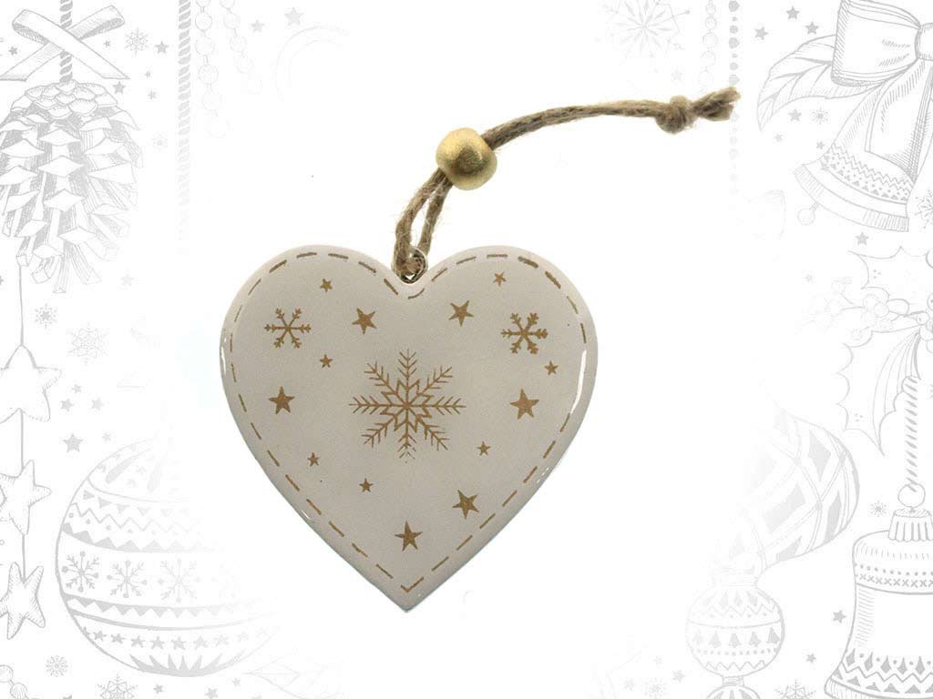 ORNAMENTO CUORE BIANCO cod. 9319239