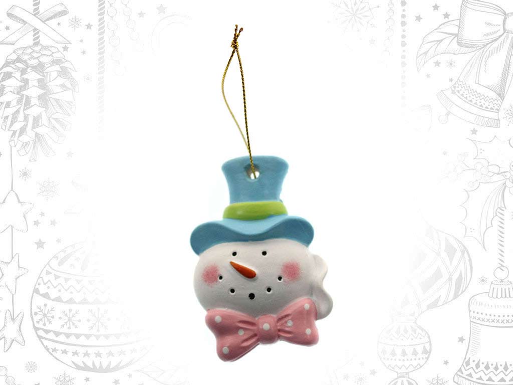 ORNAMENTO BONECO NEVE COOKIES CORES cod. 9319328