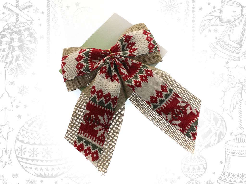 RED/WHITE BOW SMALL cod. 9319578