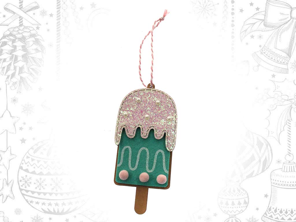 GREEN ICE CREAM ORNAMENT cod. 9319727