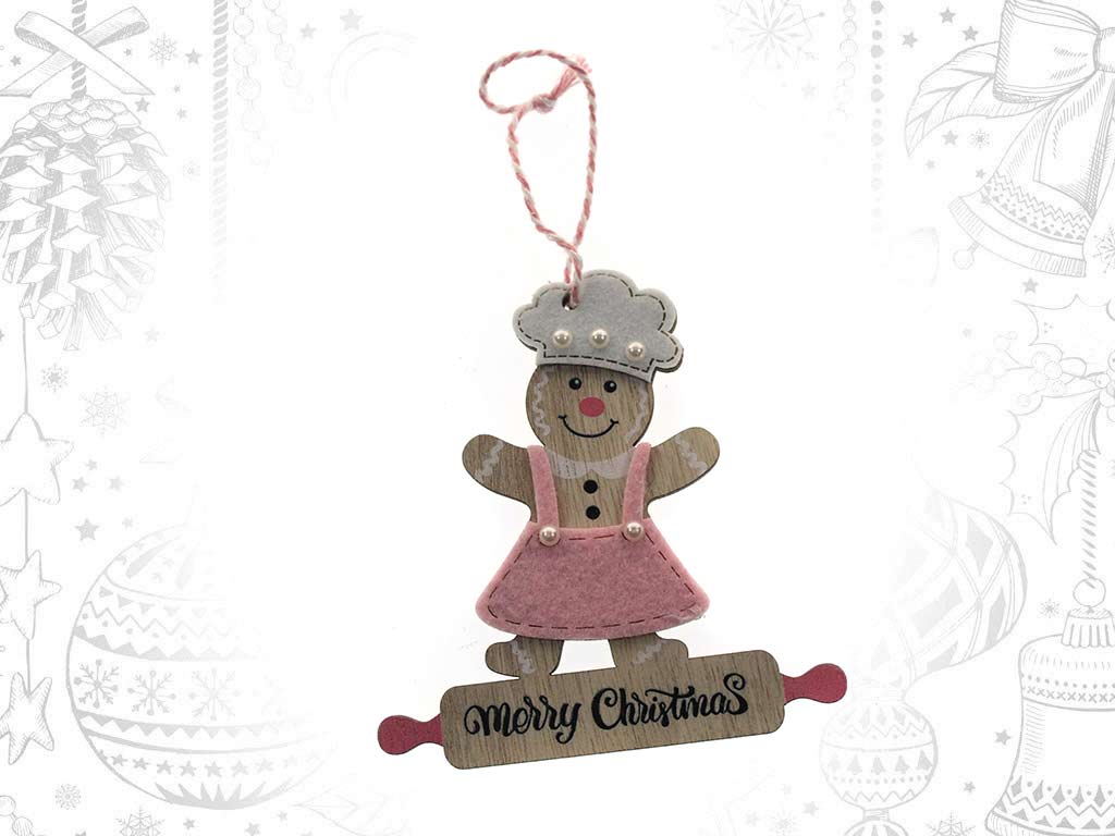 PINK COOKIE CHEF ORNAMENT cod. 9319731