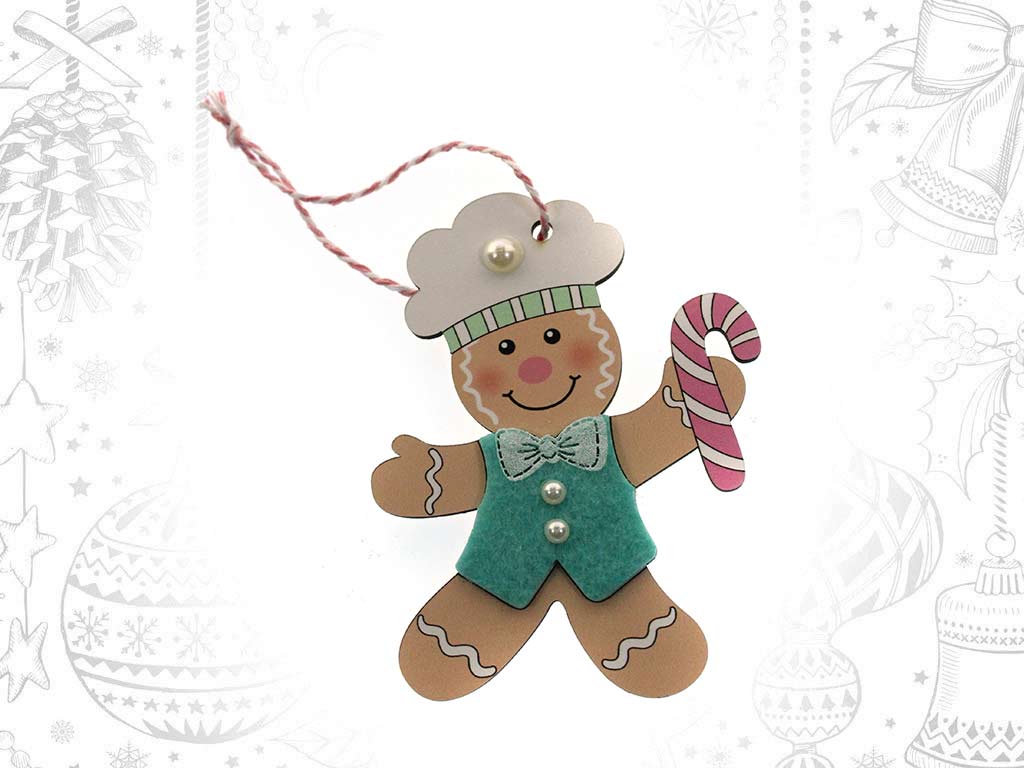 COOKIE CHEF CANDY CANE ORNAMENT cod. 9319734
