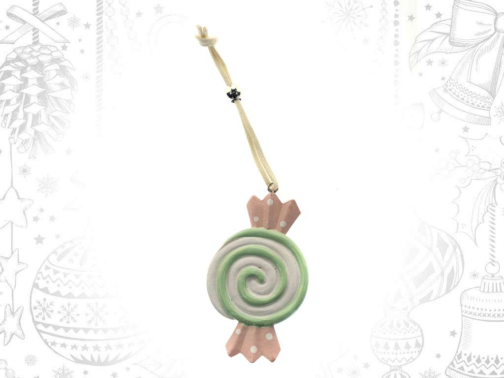 GREEN CANDY CANE ORNAMENT cod. 9319745