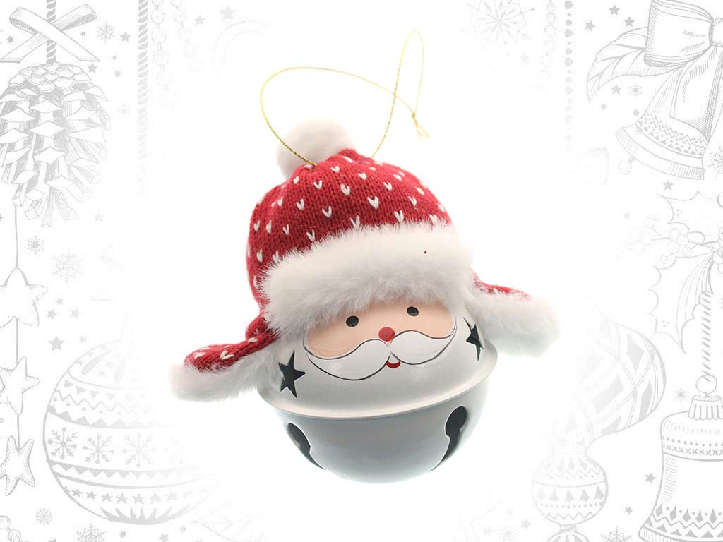 ORNEMENT CLOCHE PERE NOEL GD. cod. 9319763