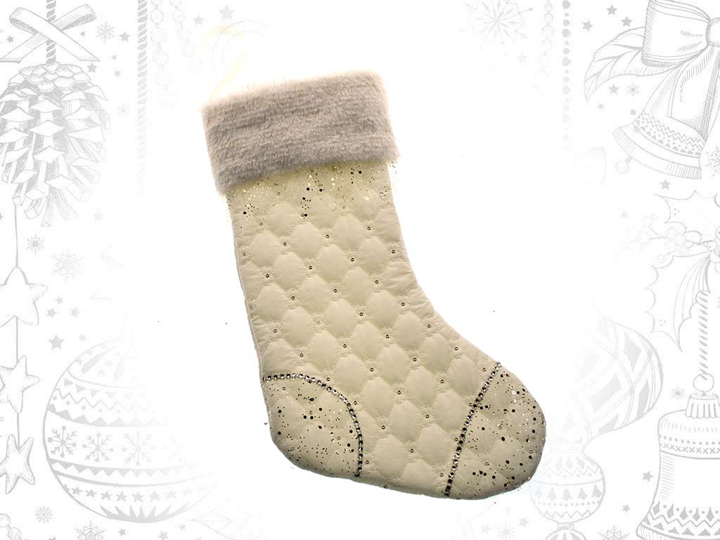 WHITE SOCK ORNAMENT -S- cod. 9319829