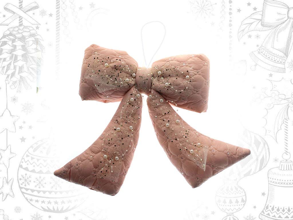 PINK BOW DECO. ORNAMENT cod. 9319842