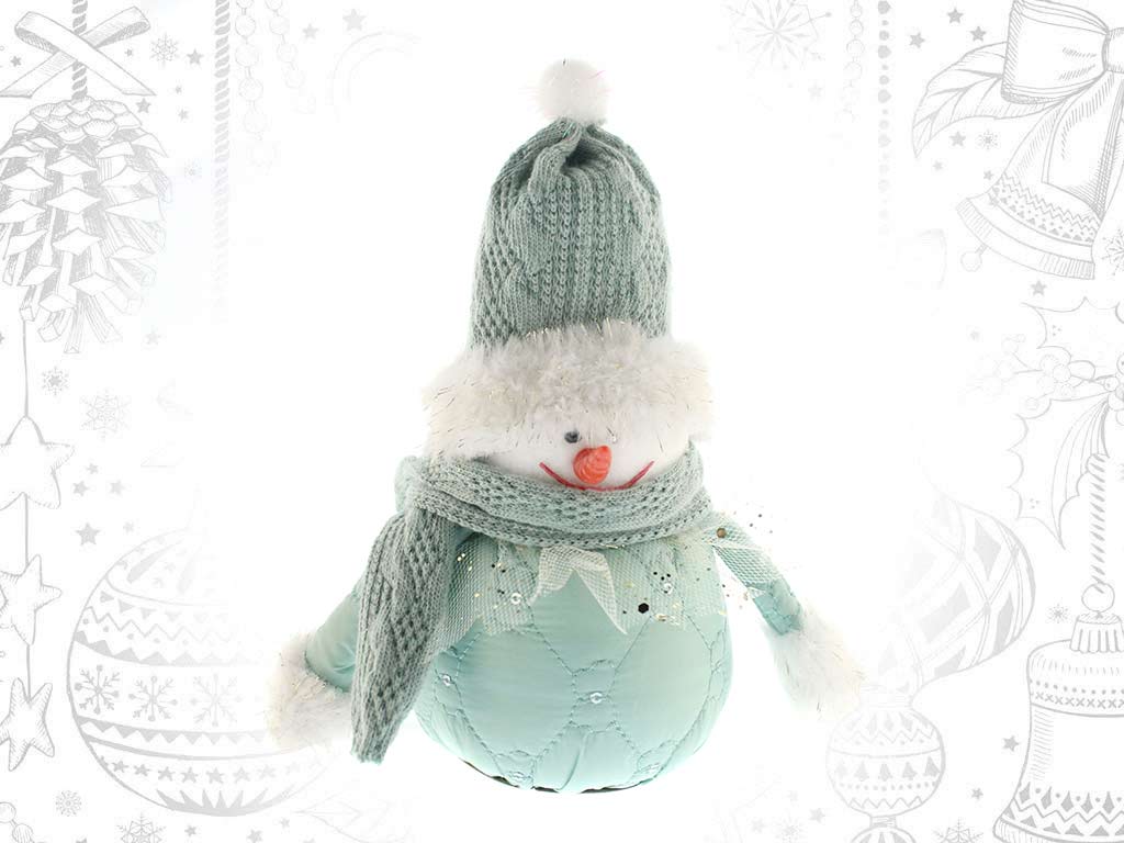 MUÑECO NIEVE DECO. VERDE cod. 9319846