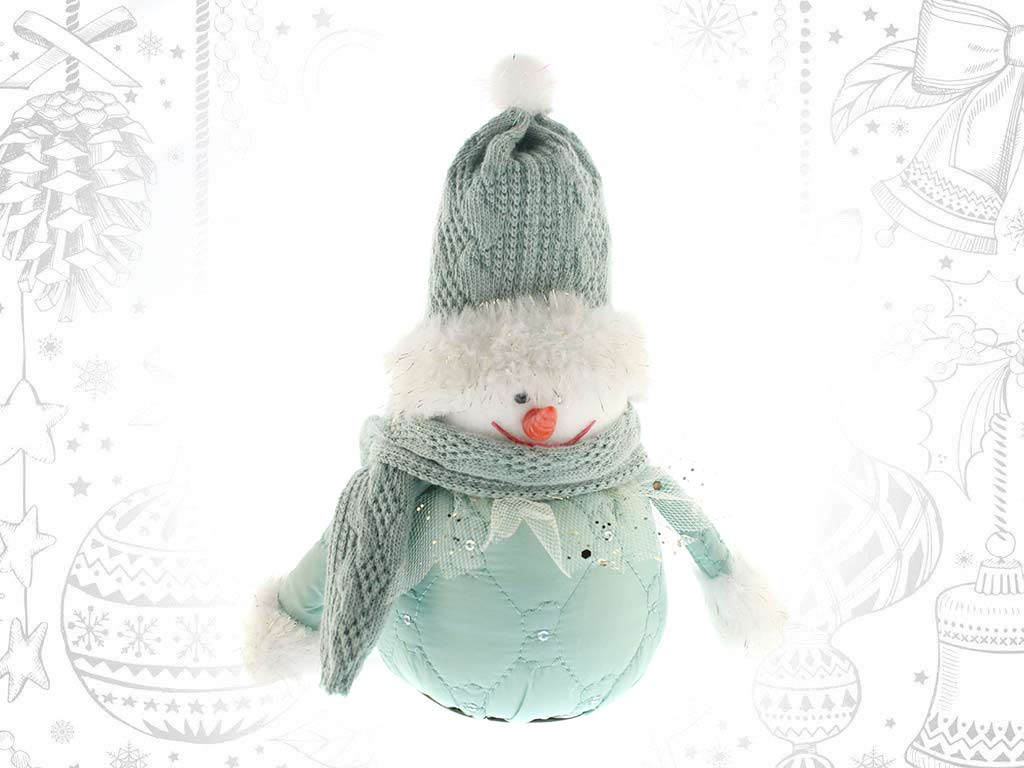 BONECO NEVE DECO. VERDE cod. 9319846