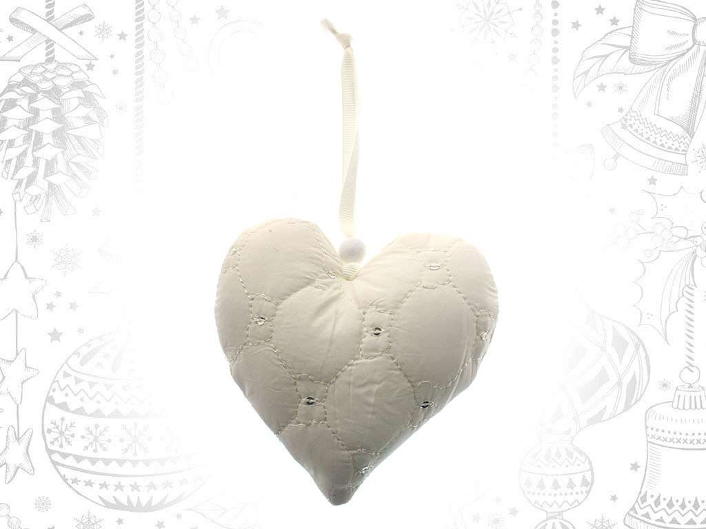 WHITE HEART ORNAMENT cod. 9319859