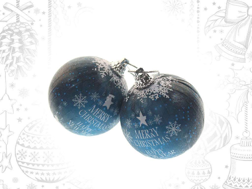 2 SET CHRISTMAS TREE BAUBLES cod. 9319926