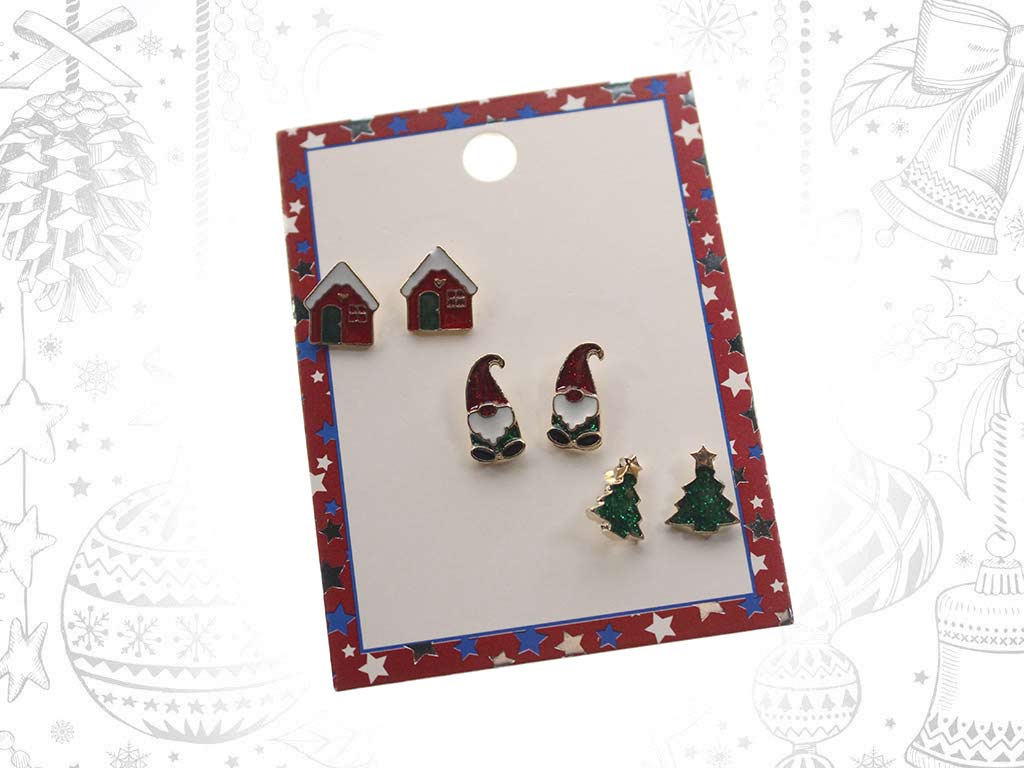 SET 3 PACK PENDIENTES NAVIDAD cod. 9319960