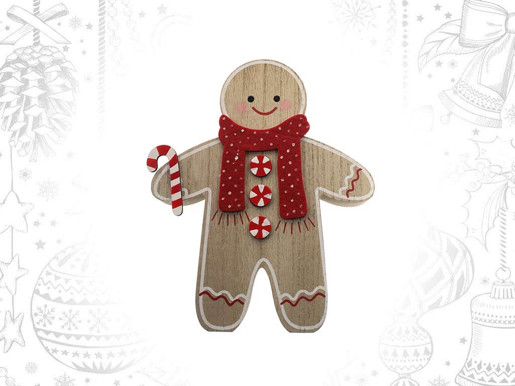 WOODEN COOKIE FIGURE -S- cod. 9319989