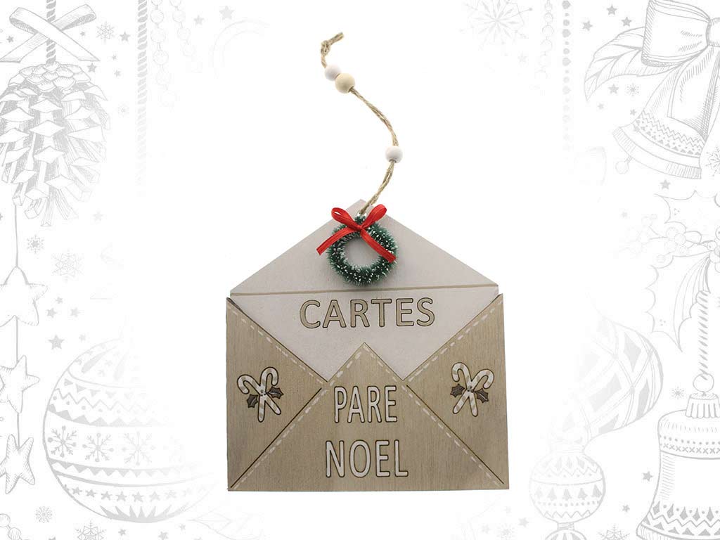 COLGANTE SOBRE CARTES PARE NOEL cod. 9320002