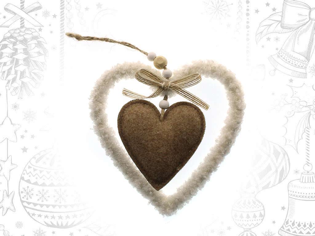 WHITE HEART ORNAMENT cod. 9320008