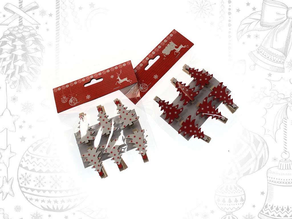 SET 6 PINÇAS ARVORES cod. 9320283