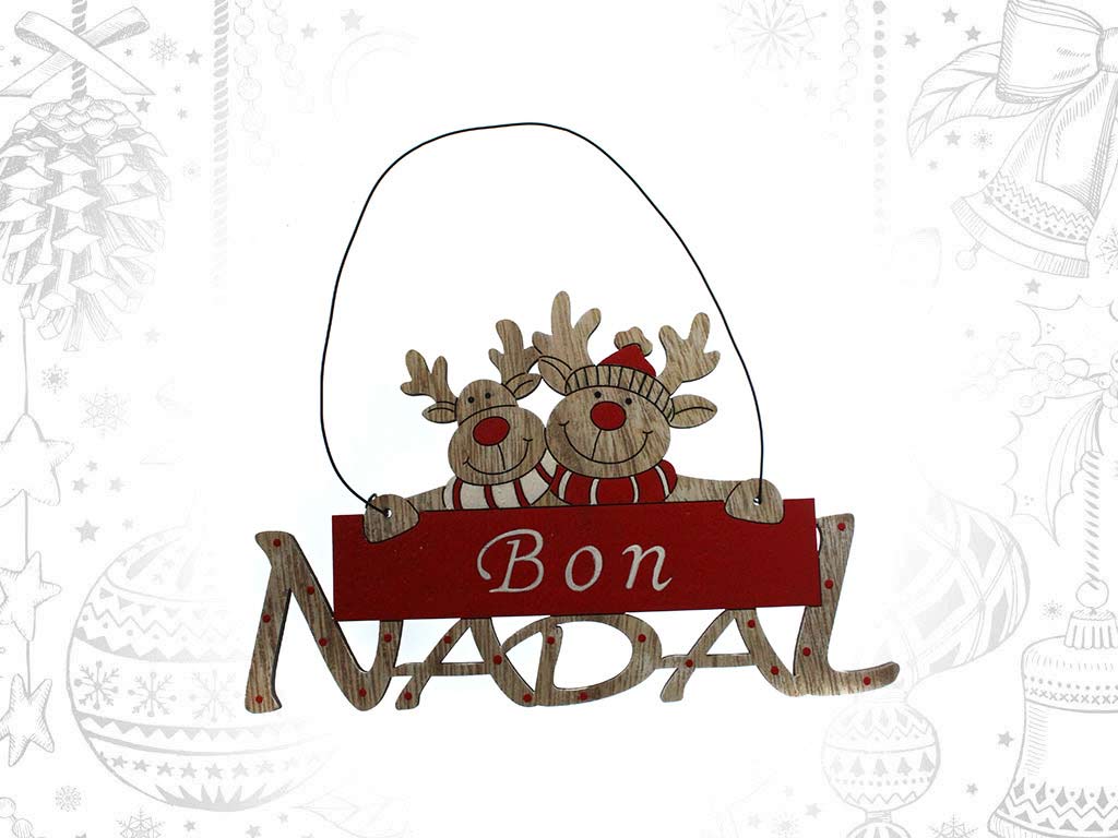 COLGANTE BON NADAL RENOS ROJO cod. 9320306