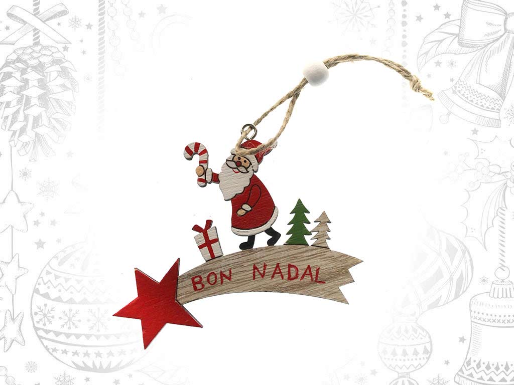 COLGANTE ESTRELLA BON NADAL ROJO cod. 9320312