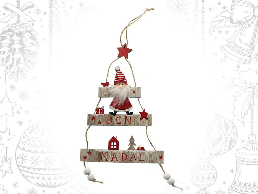 COLGANTE PAPA NOEL BON NADAL ARBOL cod. 9320387