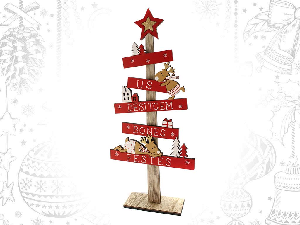 ARBOL XMAS RENO ROJO BON NADAL cod. 9320405