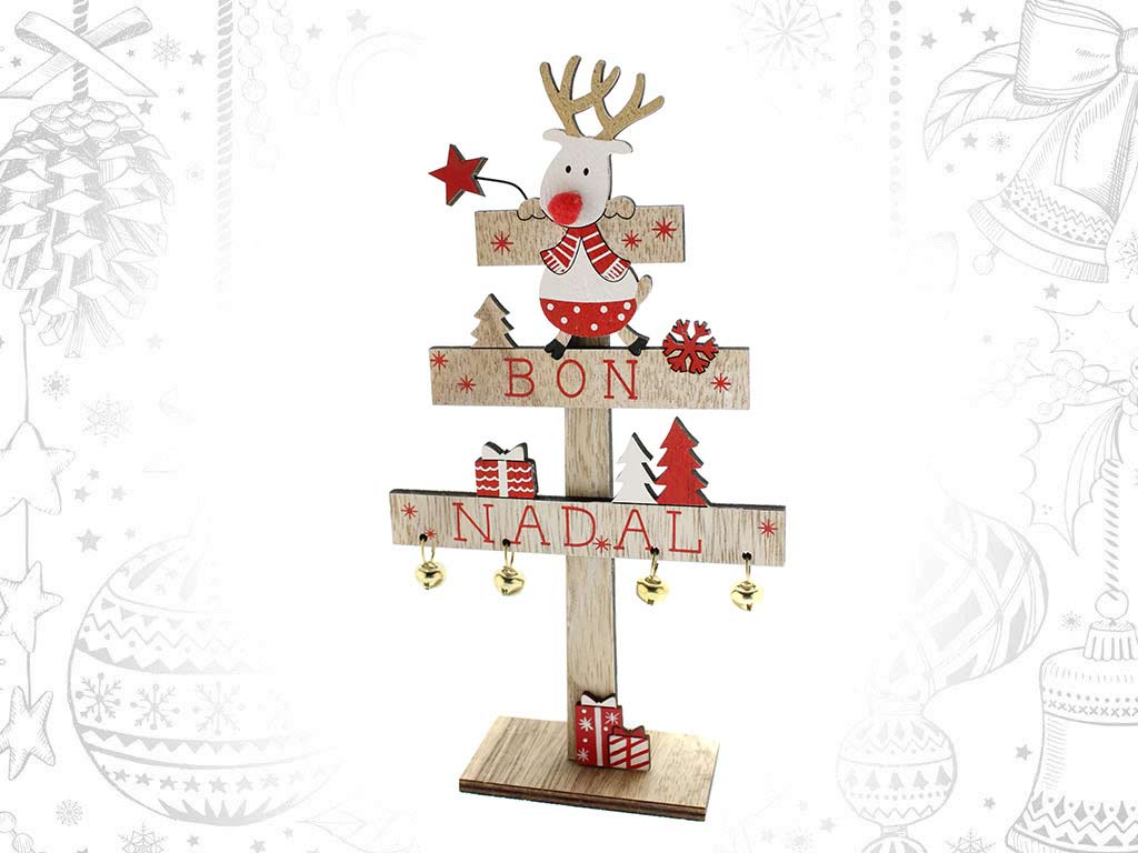 ARBOL RENO ROJO BON NADAL cod. 9320429