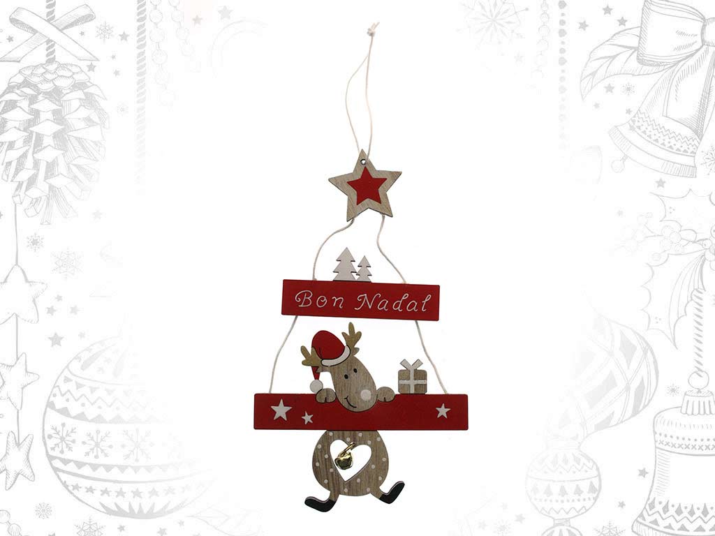 COLGANTE RENO ROJO BON NADAL cod. 9320435