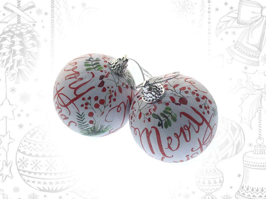 SET 2 BOLAS DECO. XMAS ARBOL cod. 9320624