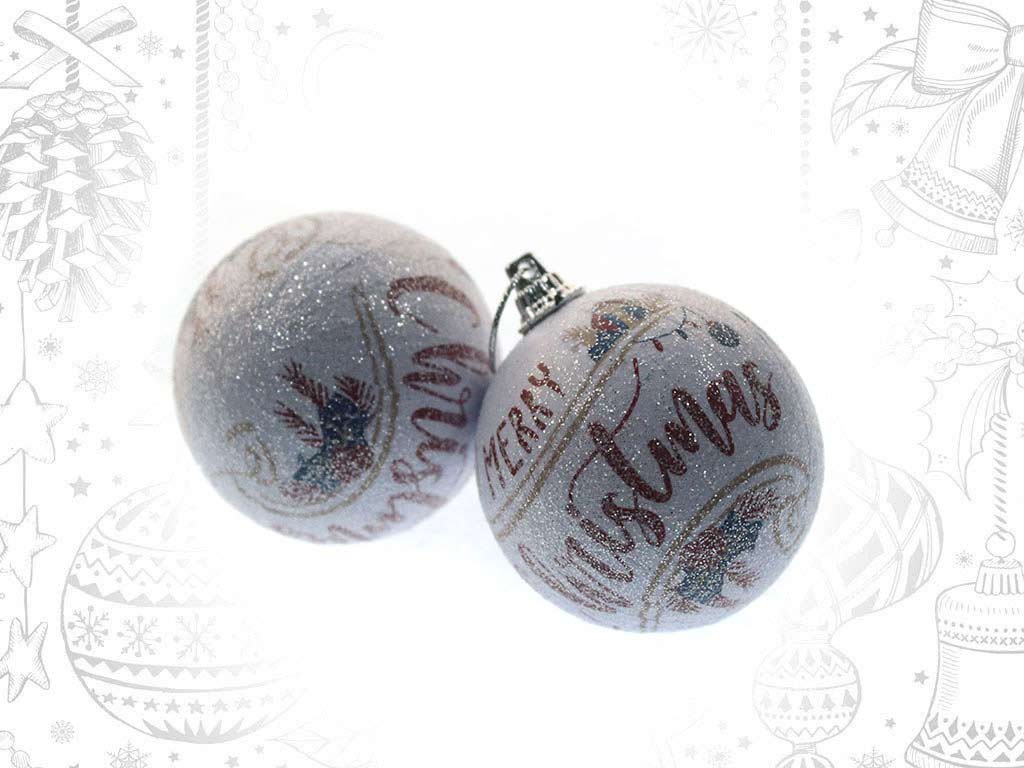 SET 2 BOULES ARBRE NOEL cod. 9320639