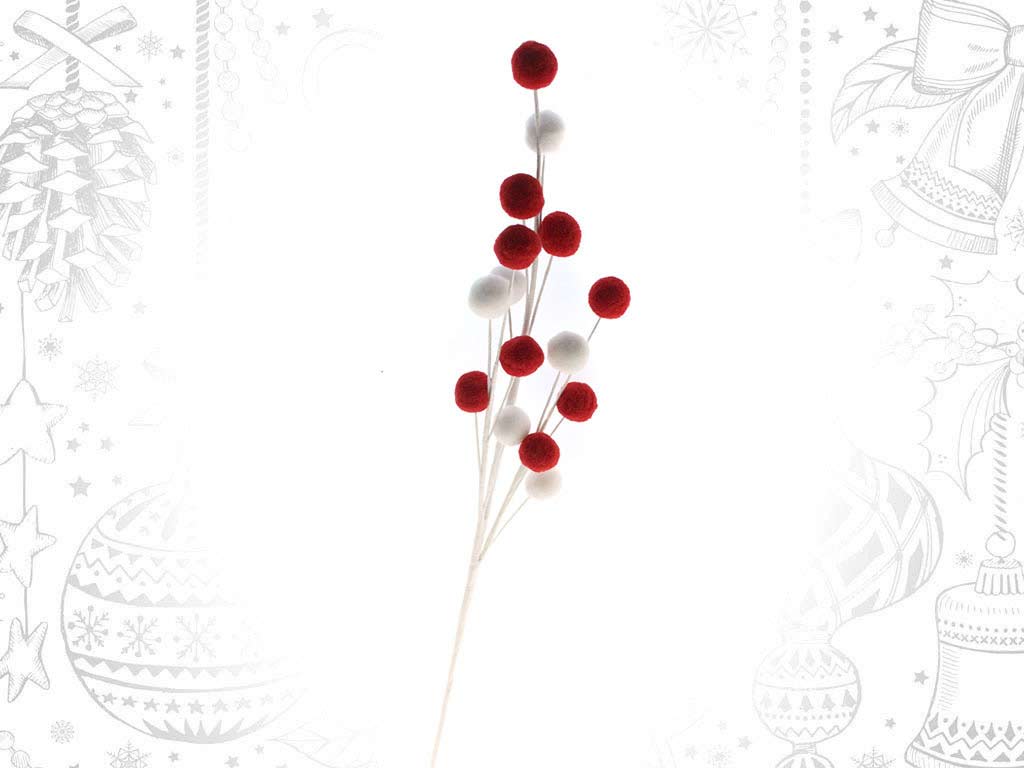 RED/WHITE BERRIES STICK cod. 9320730